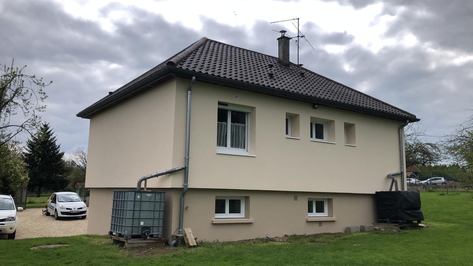 Isolation des murs par l’extérieur à Vosnon